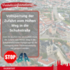 Vollsperrung der Zufahrt vom Hohen Weg in die Schuhstra&szlig;e
