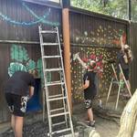 Graffiti-Projekt im Tiergarten Halberstadt: Jugendliche gestalten Dschungelmotiv Graffiti-Projekt im Tiergarten Halberstadt: Jugendliche gestalten Dschungelmotiv