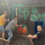 Graffiti-Projekt im Tiergarten Halberstadt: Jugendliche gestalten Dschungelmotiv Graffiti-Projekt im Tiergarten Halberstadt: Jugendliche gestalten Dschungelmotiv