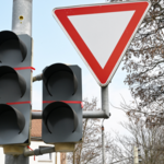 Vorbereitete Ampel an der Antoniusstraße