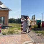 : Die Einweihung des „Ybbsitzer Wegs“ war weit mehr als die Eröffnung einer Straße. Sie war ein emotionales Be-kenntnis zu europäischer Partnerschaft auf Augenhöhe – getragen von gegenseitigem Respekt, kultureller Nähe und tiefer Freundschaft. – li Langensteins Ortsbürgermeister Holger Werkmeister, mitte Schuhplattler-Gruppe Ybb-sitz – re Bürgermeister von Ybbsitz Gerhard Lueger