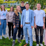 Die Influencer wurden von Oberbürgermeister Daniel Szarata, Nancy Wesemeier und Hanna Dwenger in Halberstadt herzlich begrüßt