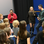 Linda Hesse singt in der Zuckerfabrik das Halberstädter Weihnachtslied ein