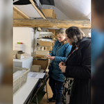 Archäologin Caroline Janick prüft im Museumsdepot den archäologischen Sammlungsbestand